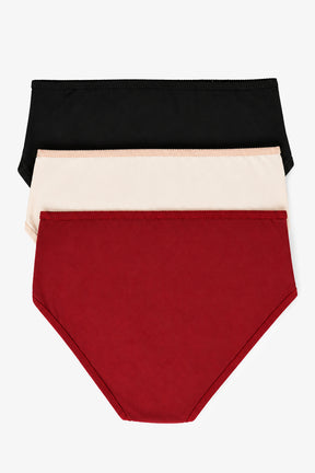 Pack of 3 Colored Brief Panties
