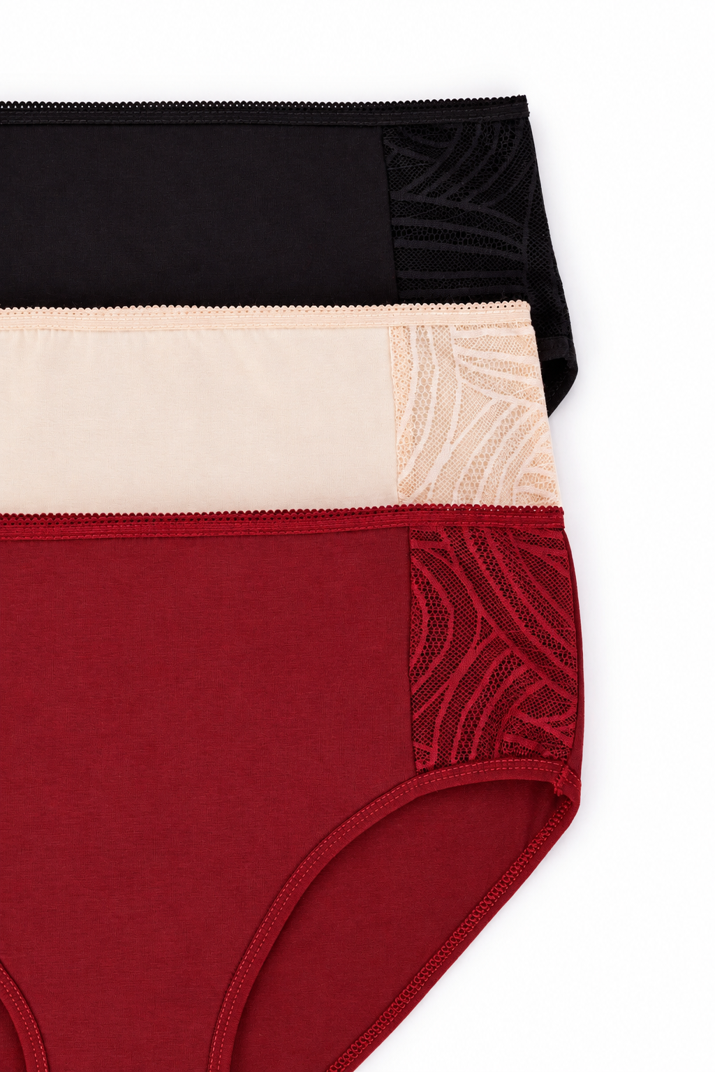 Pack of 3 Colored Brief Panties