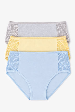 Pack of 3 Colored Brief Panties