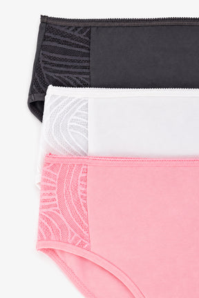 Pack of 3 Colored Brief Panties