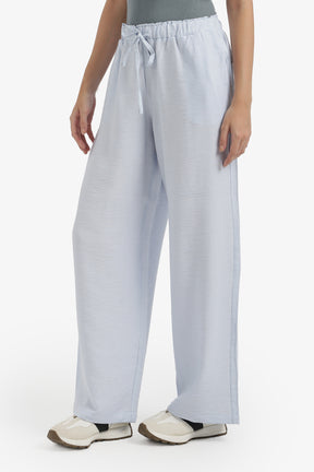Wide-Leg Drawstring Pants