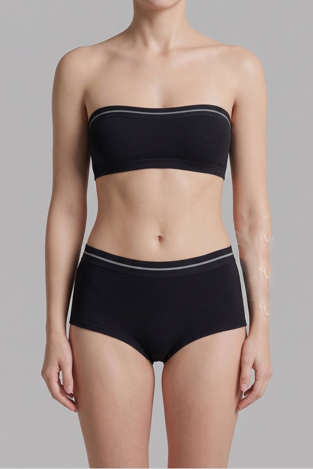 Contrast Stripe Boyshort Panty