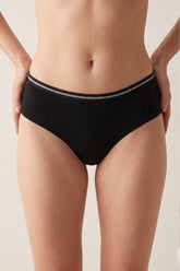 Metallic-Trim Brief Panty