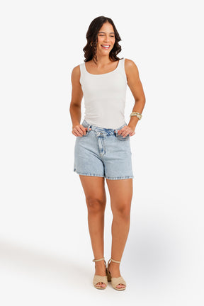 Mini Denim Beach Shorts