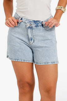 Mini Denim Beach Shorts