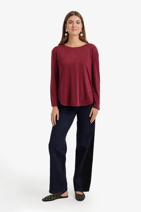 Curved Hem T-Shirt