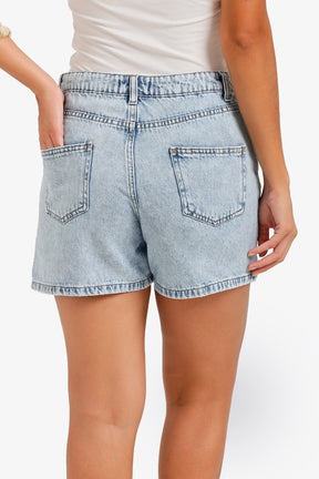 Mini Denim Beach Shorts