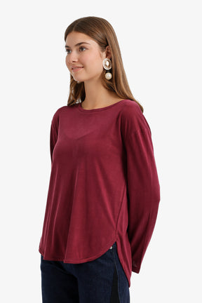 Curved Hem T-Shirt