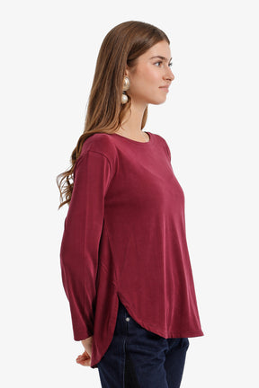 Curved Hem T-Shirt