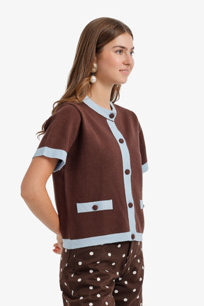 Contrast-Trim Top