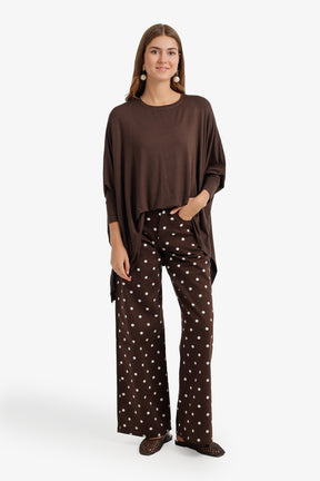 Flowy Asymmetric Poncho