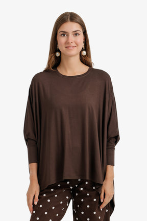 Flowy Asymmetric Poncho