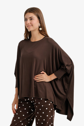 Flowy Asymmetric Poncho