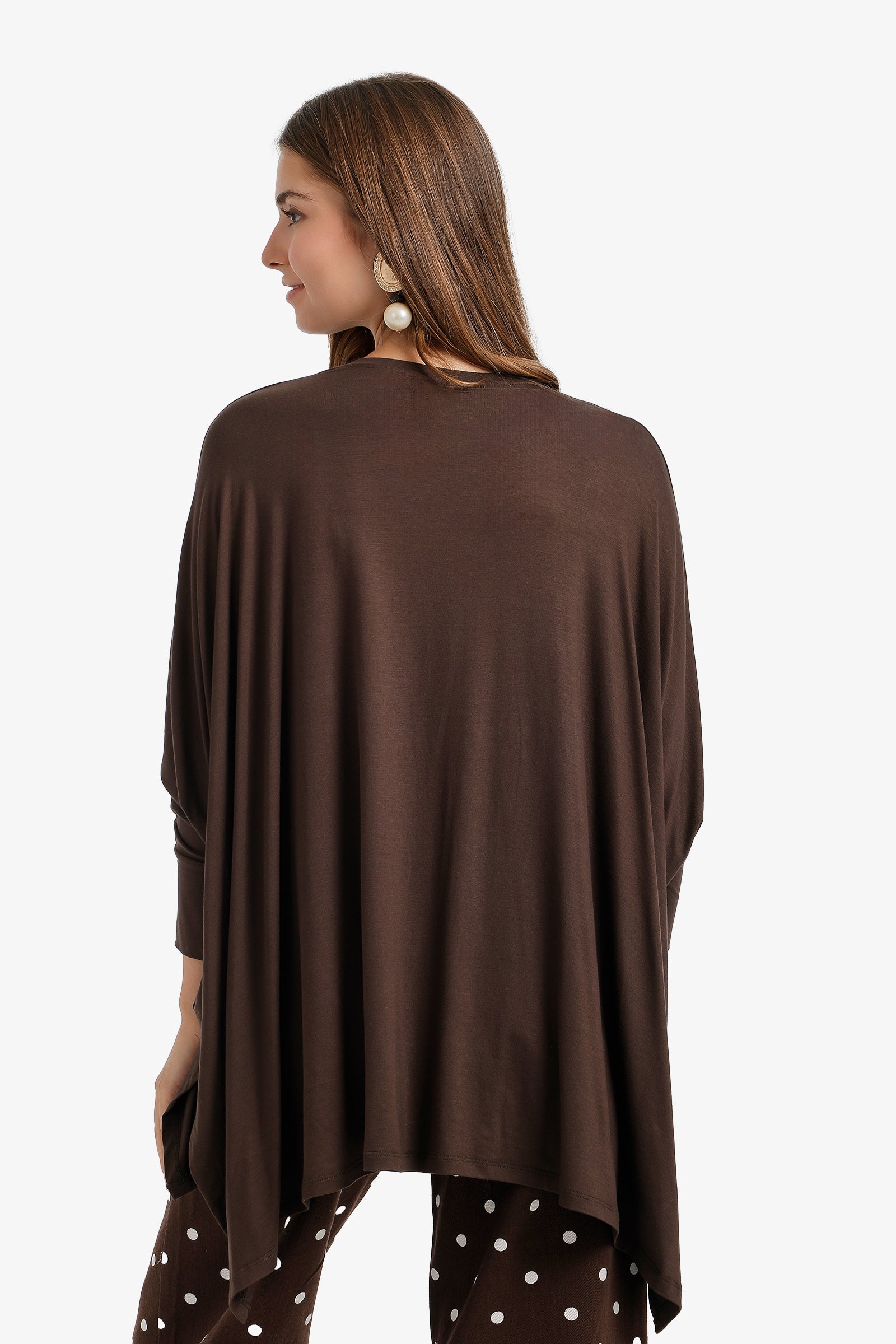 Flowy Asymmetric Poncho