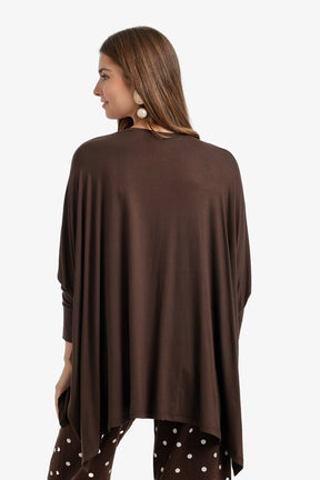 Flowy Asymmetric Poncho