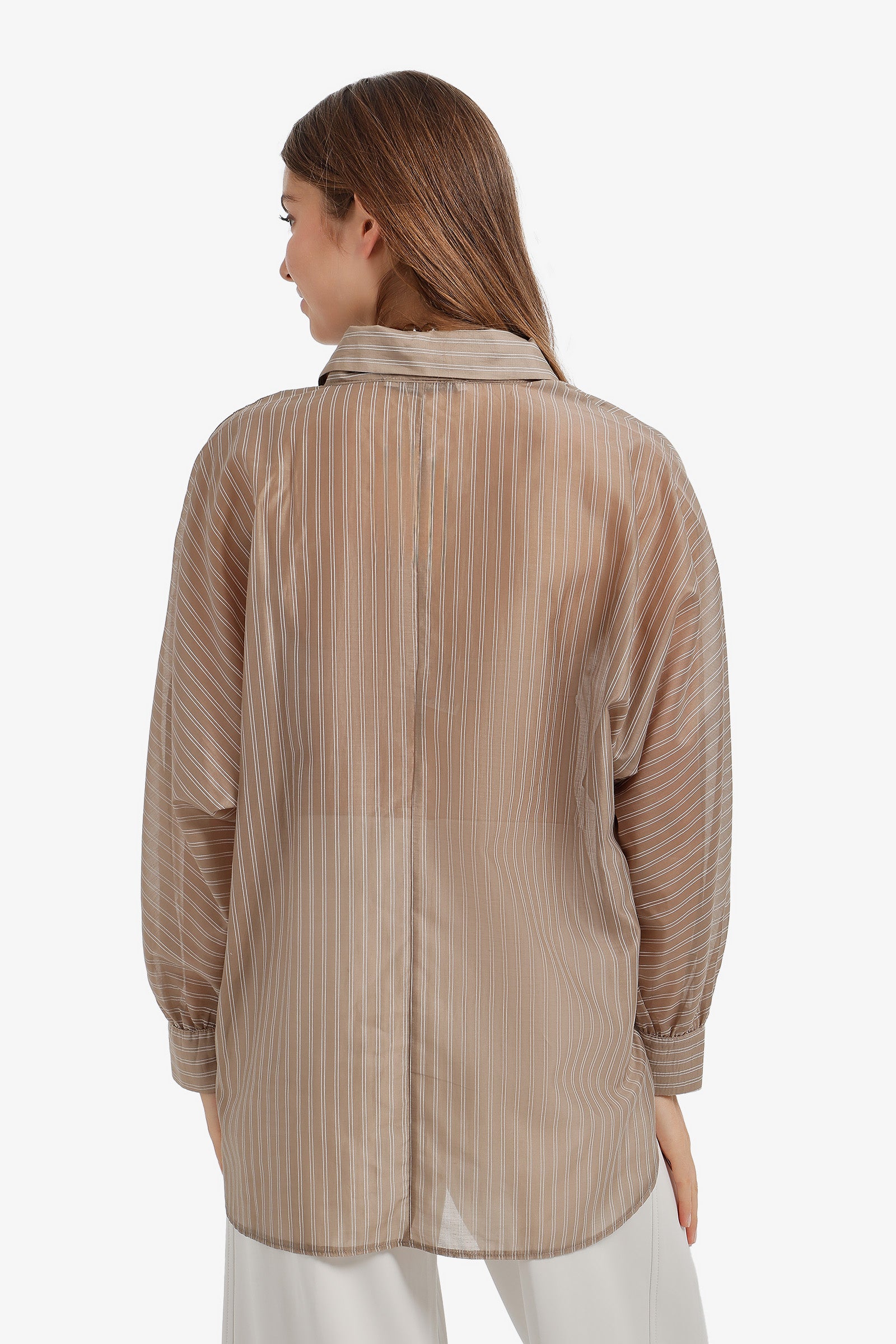 Sheer Striped Shirt
