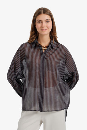 Sheer Striped Shirt