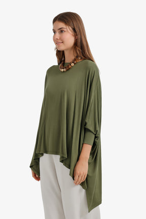 Flowy Asymmetric Poncho