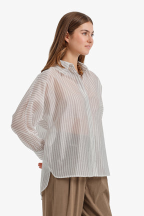 Sheer Striped Shirt