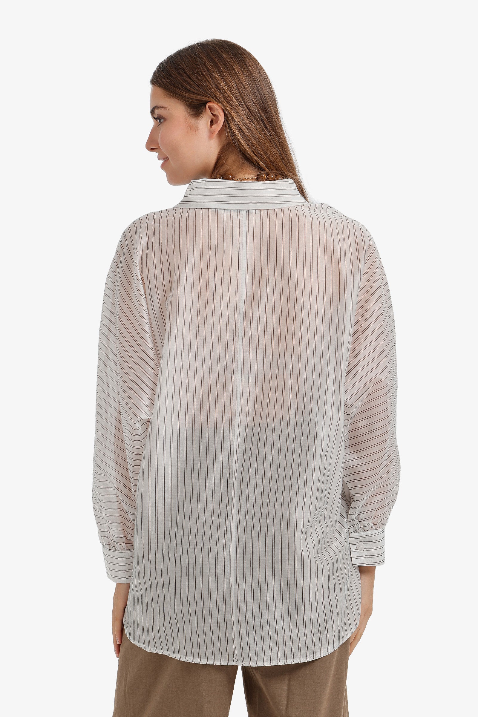 Sheer Striped Shirt