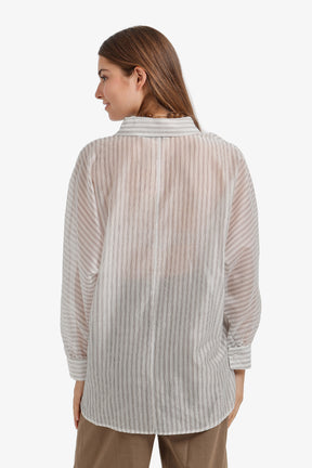 Sheer Striped Shirt