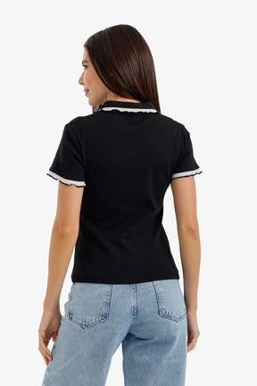 Contrast Lettuce Edge Top