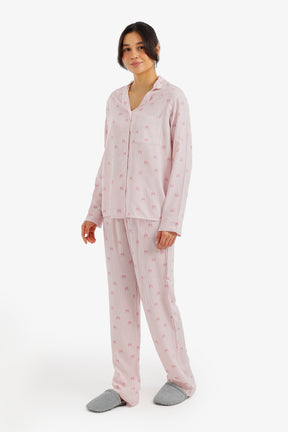 Striped Bow Pyjama Set