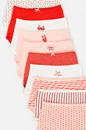 Pack of 10 Colored Full Brief Panties