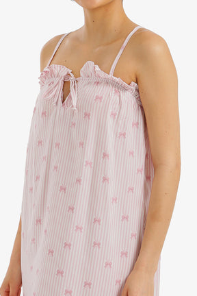 Striped Bow Nightgown
