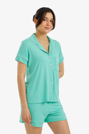 Piped Short Pyjama Set