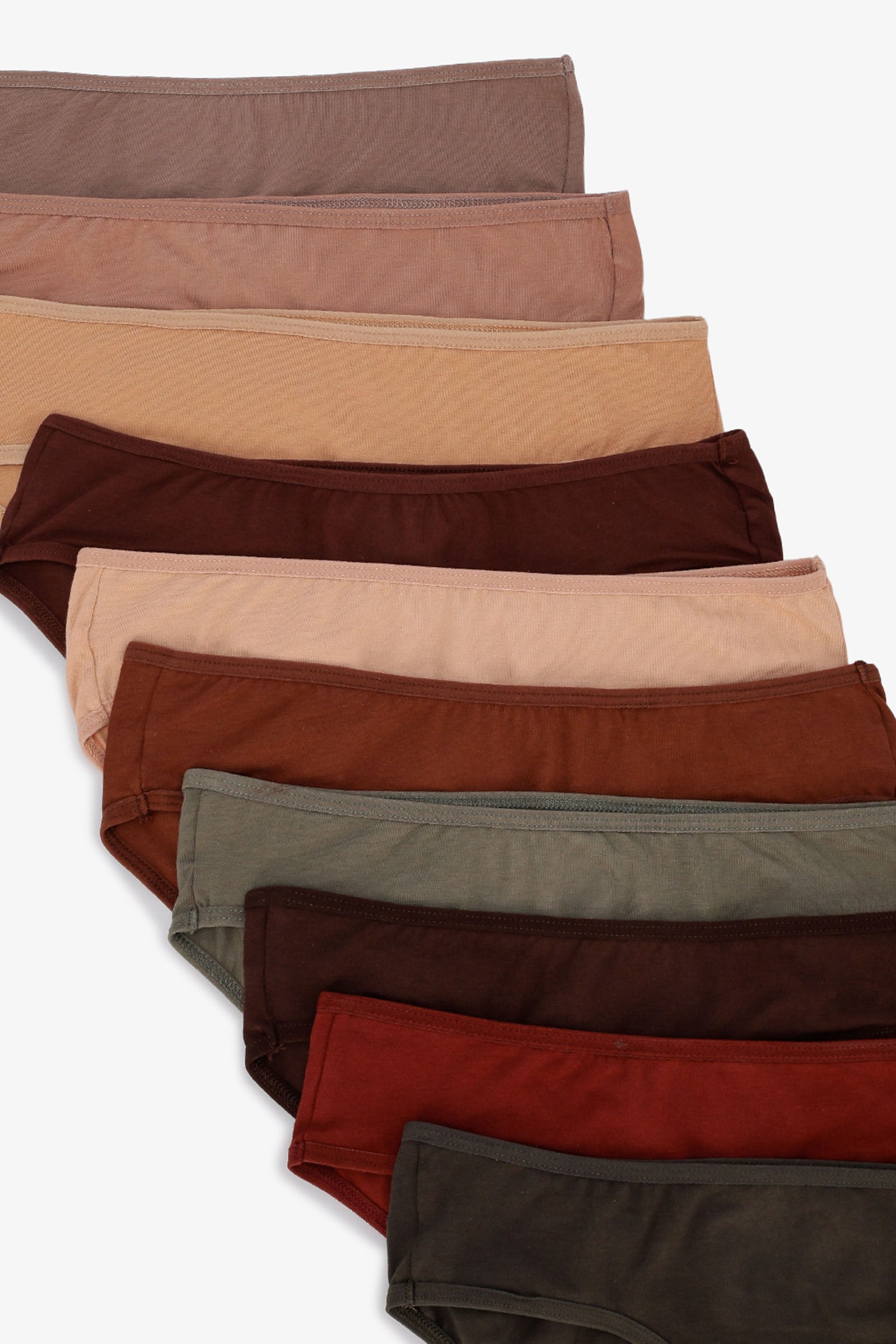 Pack of 10 Colored Bikini Panties