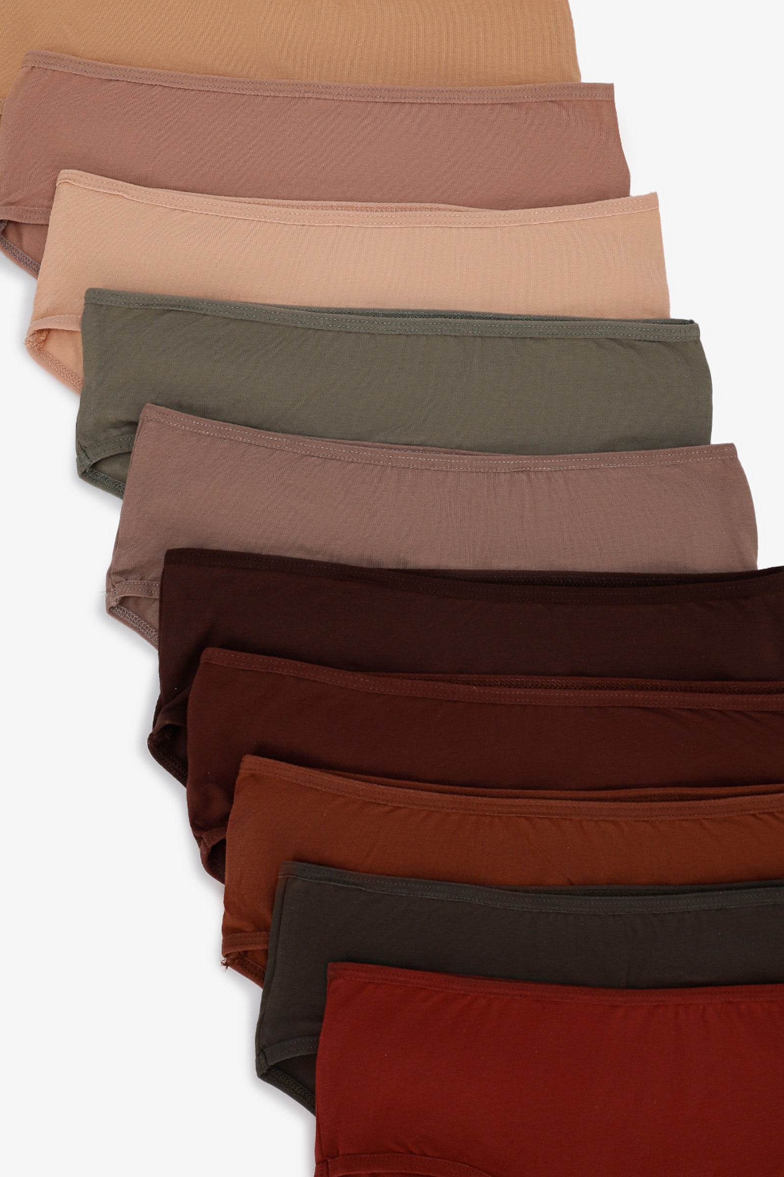 Pack of 10 Colored Brief Panties