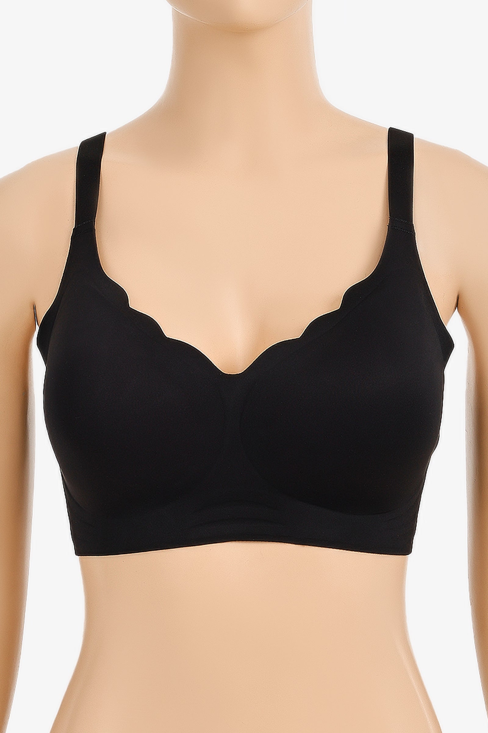 Scalloped Full Coverage Bra