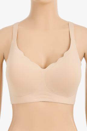 Scalloped Full Coverage Bra