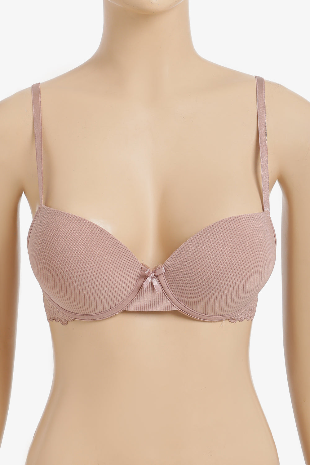 Push-Up Ribbed Bra