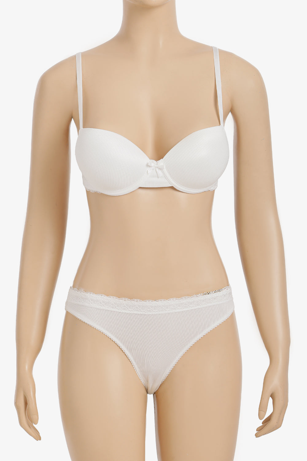 Lace Detailed Ribbed Set