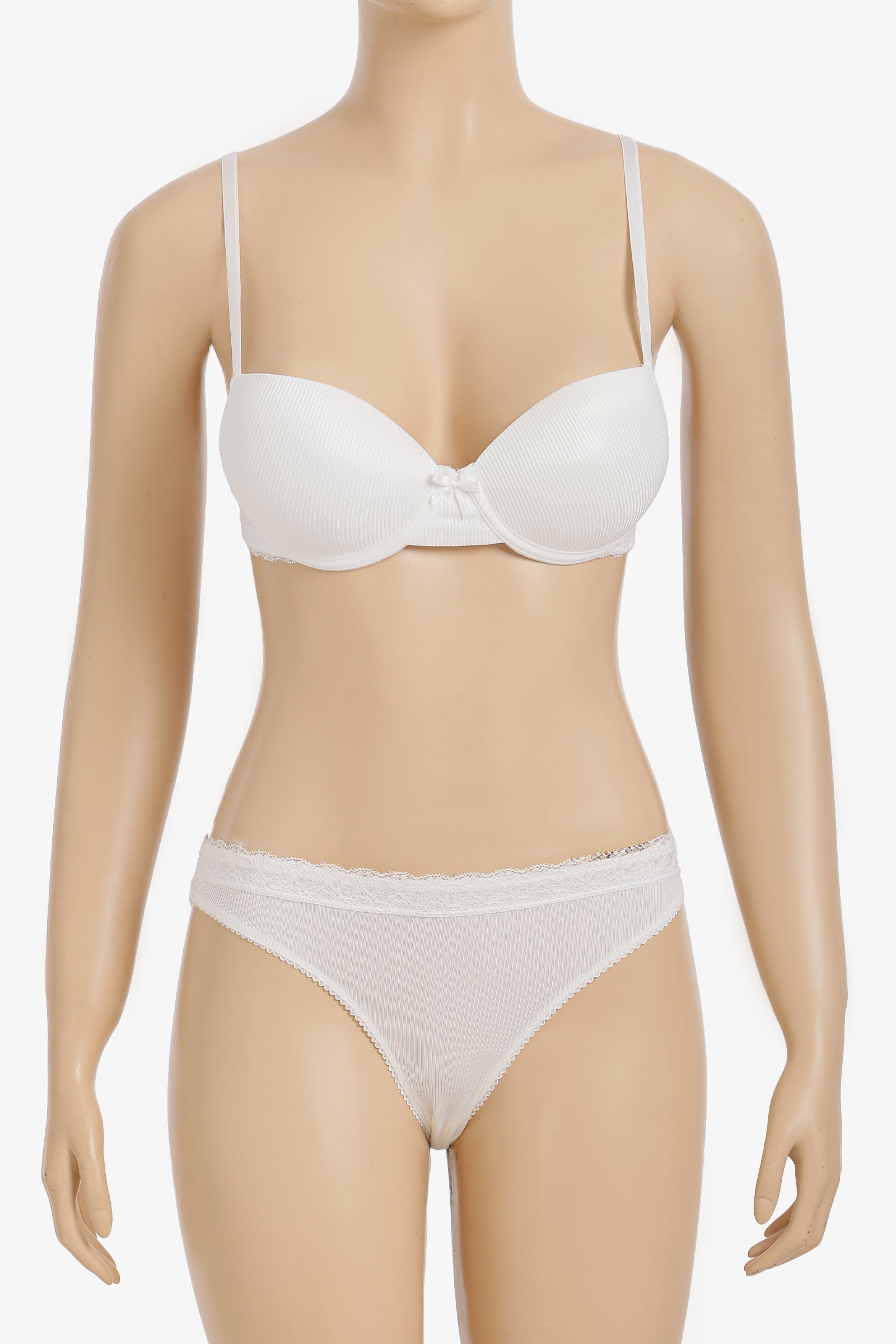 Lace Detailed Ribbed Set