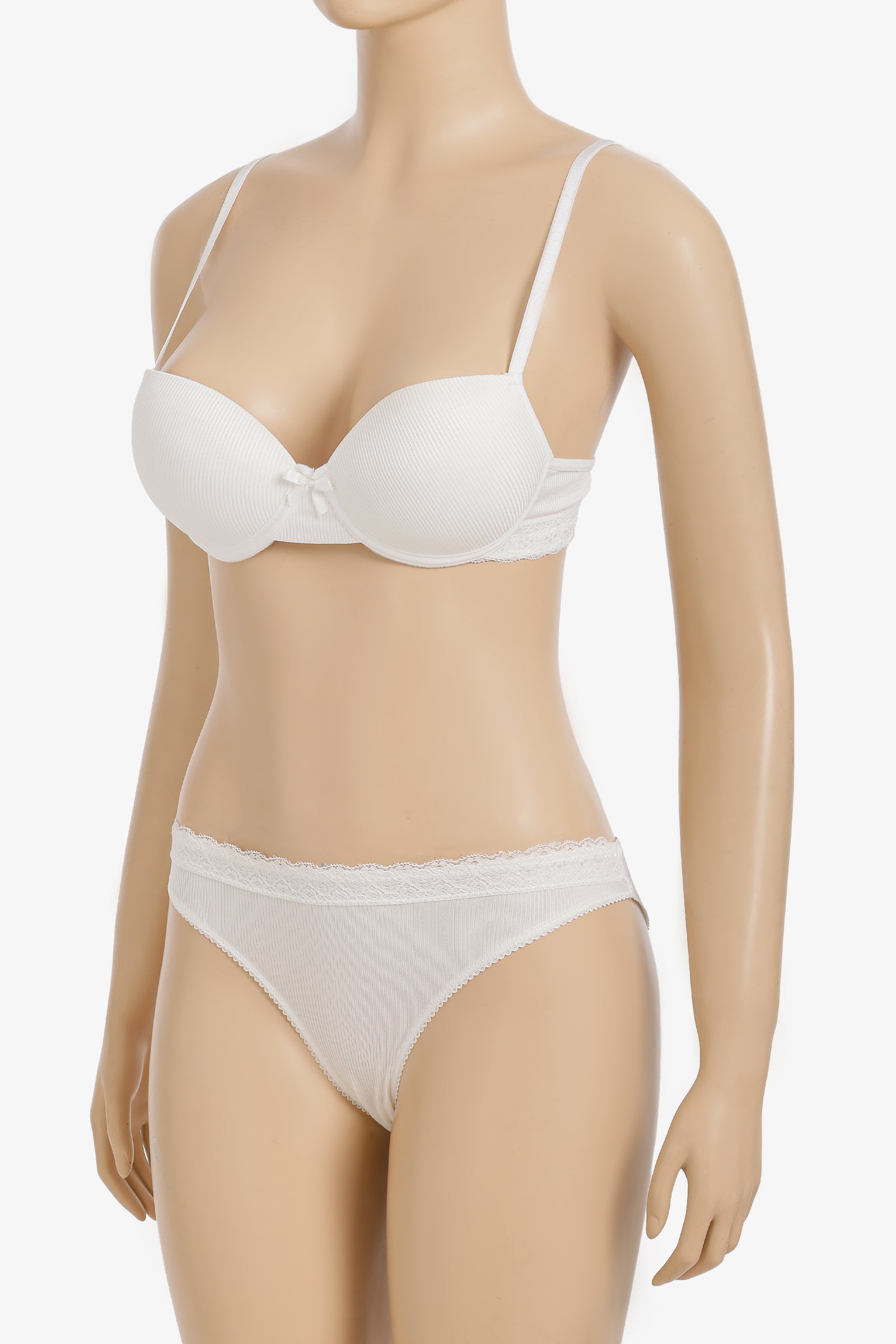 Lace Detailed Ribbed Set