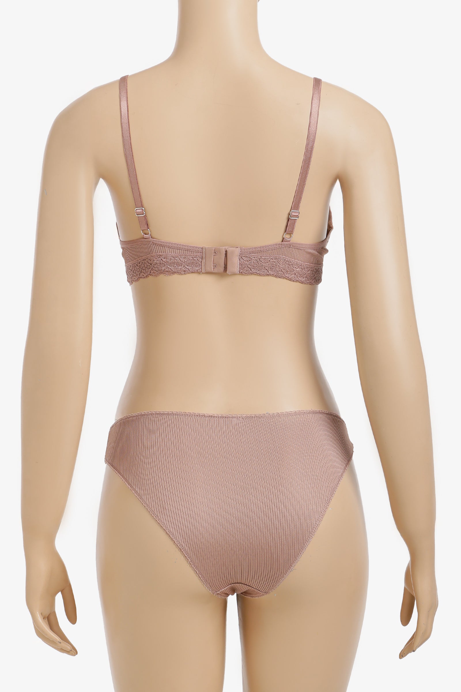 Lace Detailed Ribbed Set