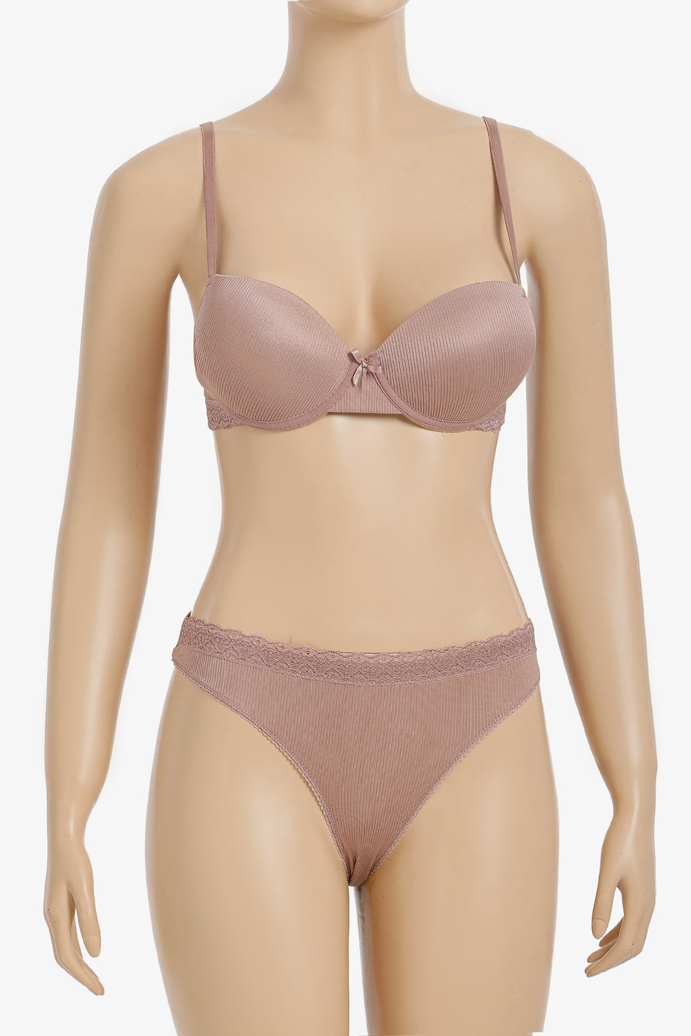 Lace Detailed Ribbed Set