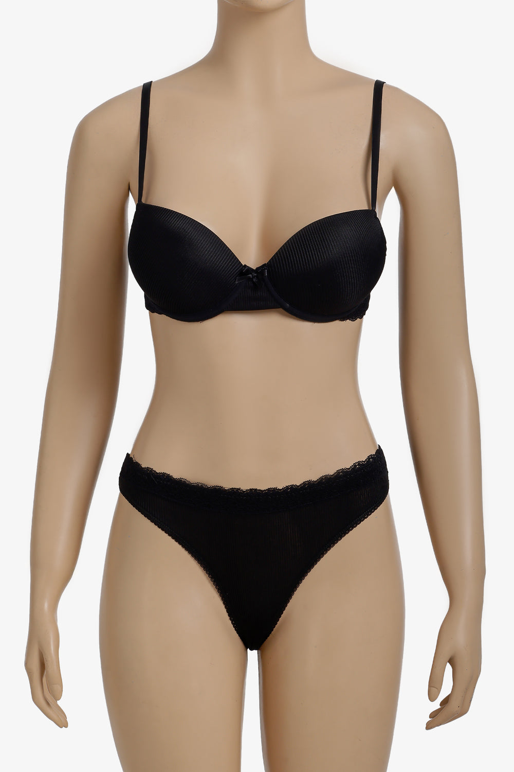 Lace Detailed Ribbed Set