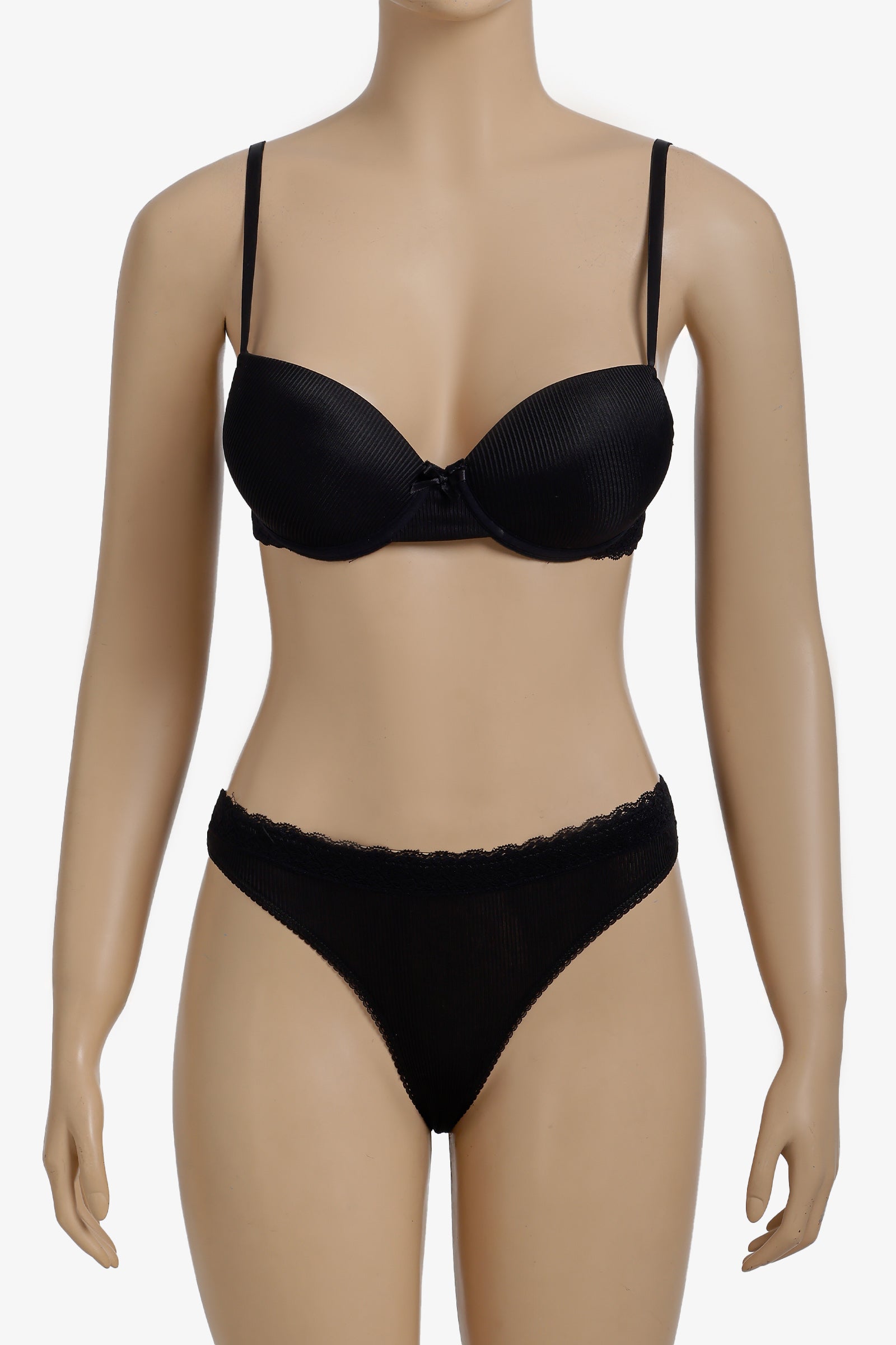 Lace Detailed Ribbed Set