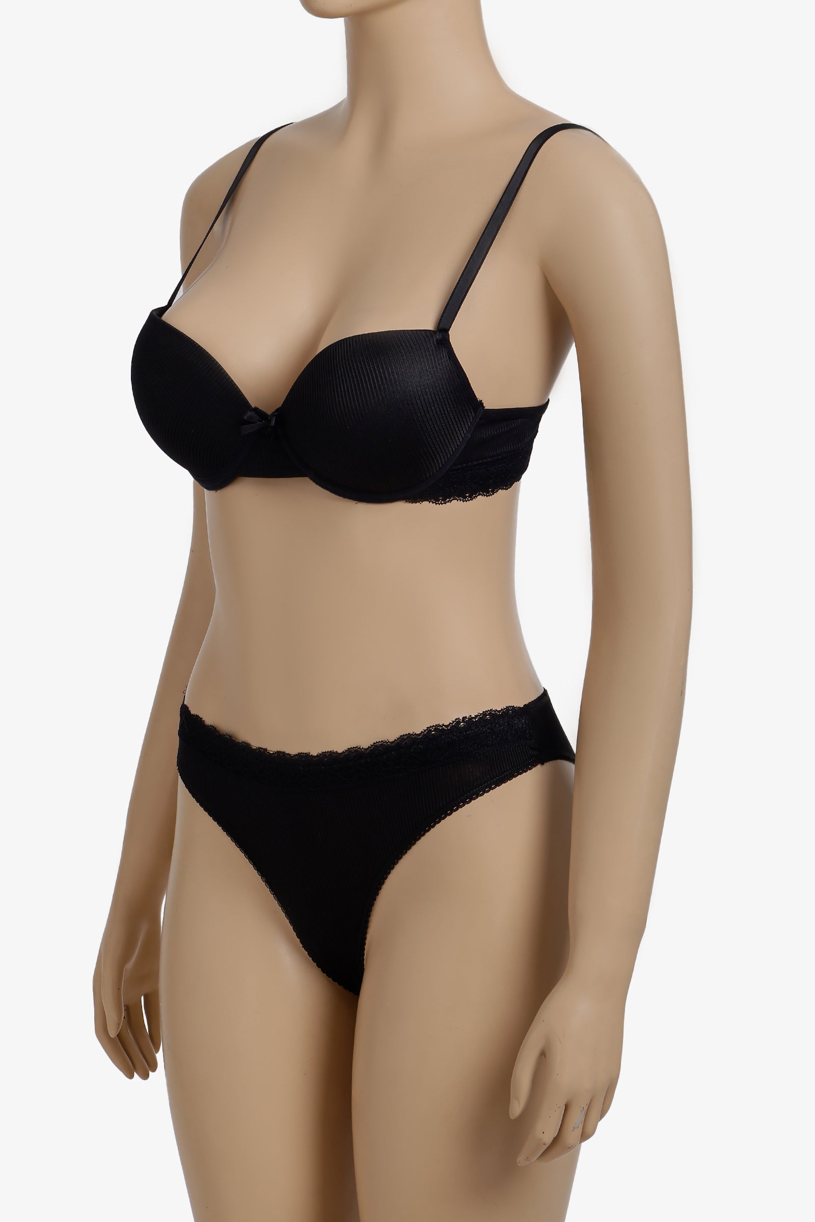 Lace Detailed Ribbed Set