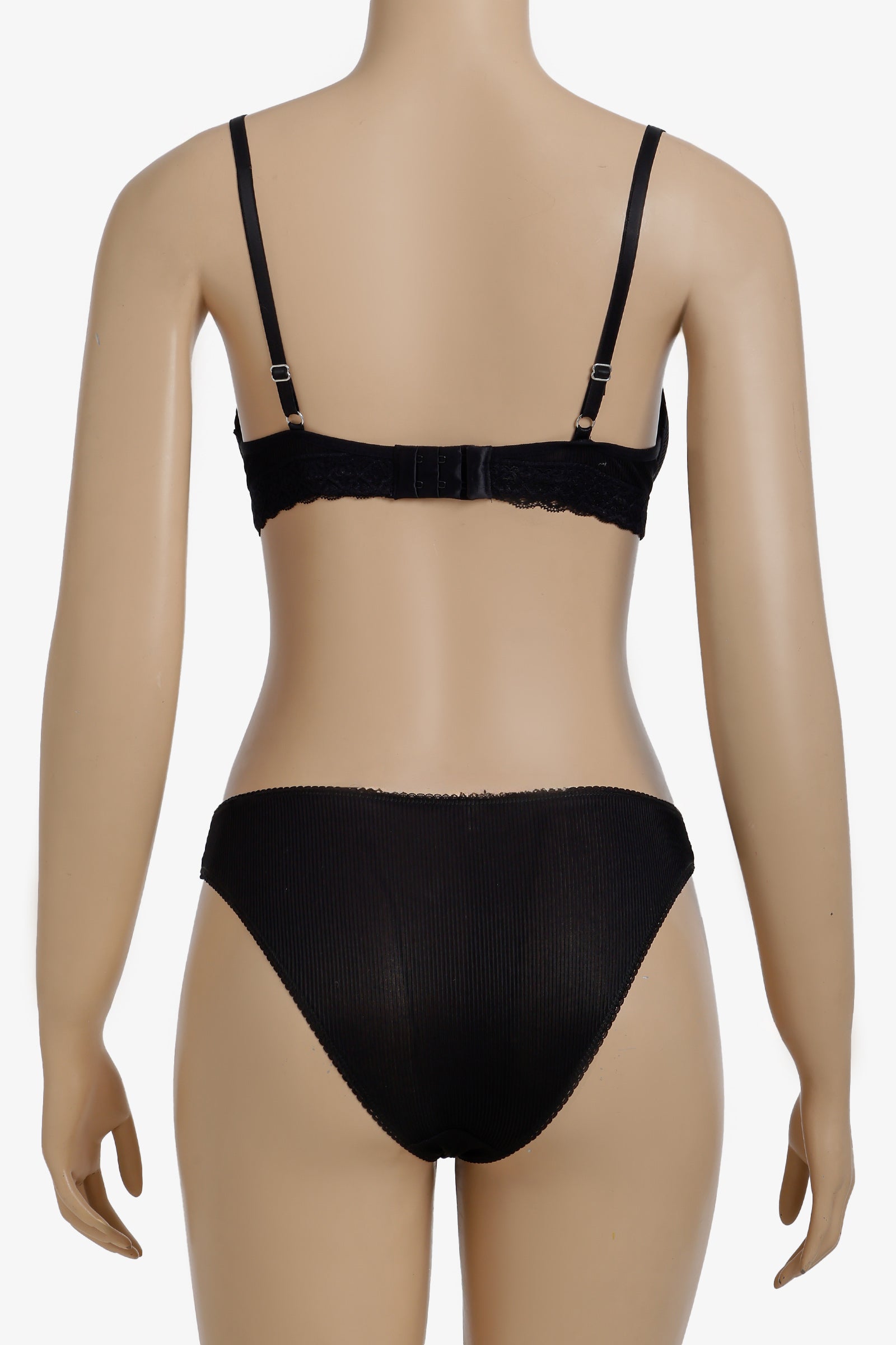 Lace Detailed Ribbed Set