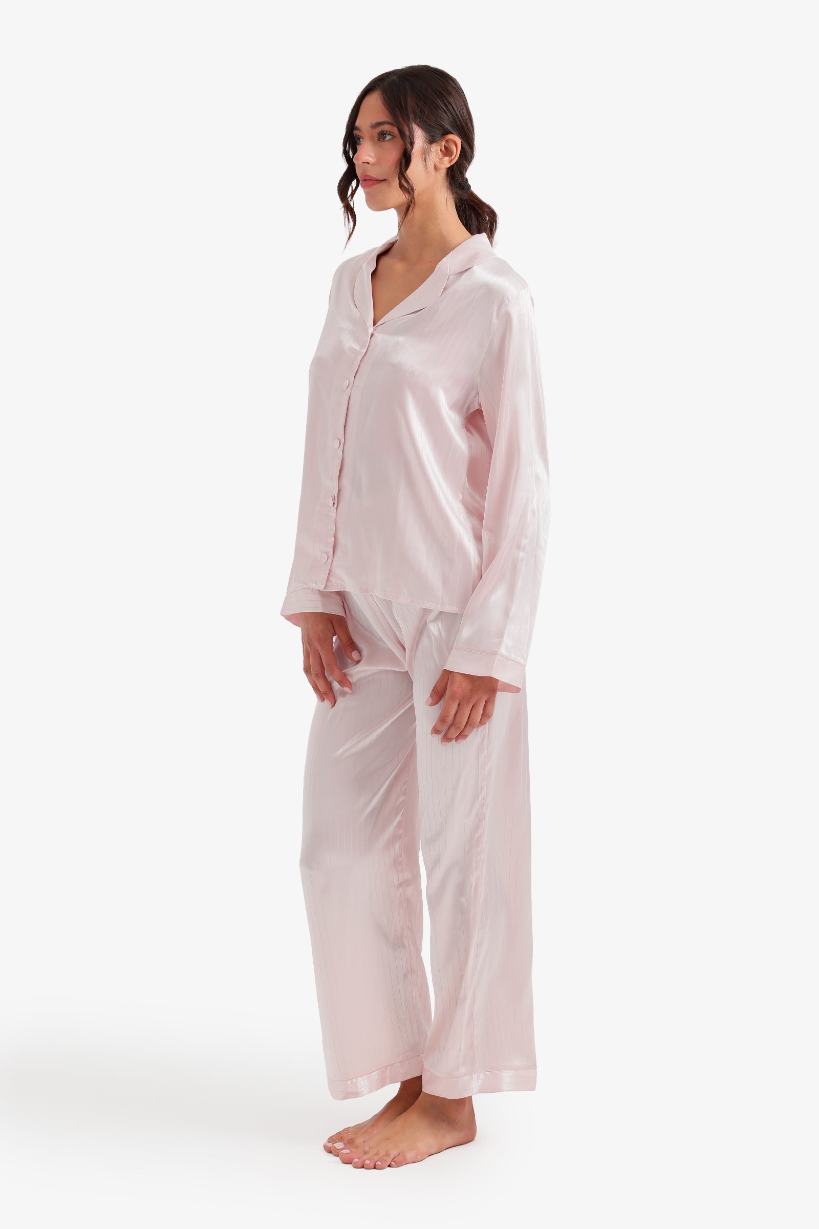 Pinstripe Satin Pyjama