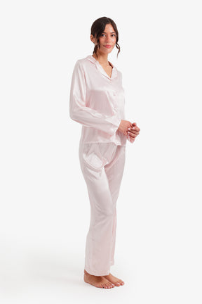 Pinstripe Satin Pyjama