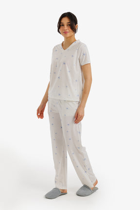 Star Print Pyjama Set