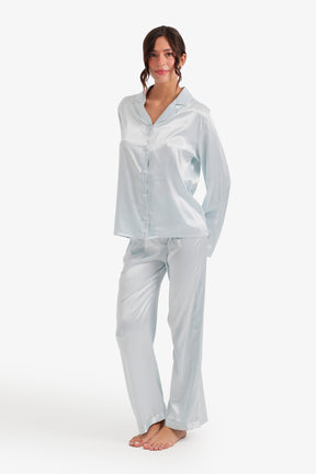 Pinstripe Satin Pyjama