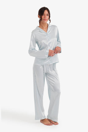 Pinstripe Satin Pyjama