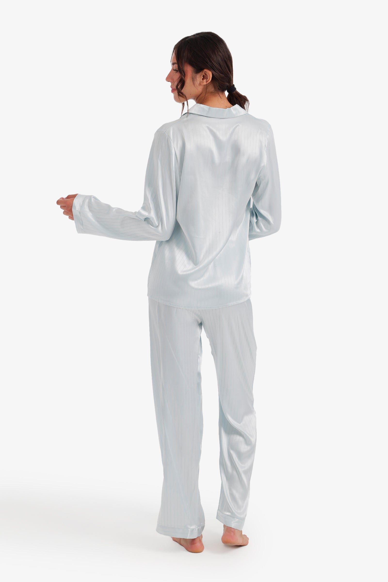 Pinstripe Satin Pyjama